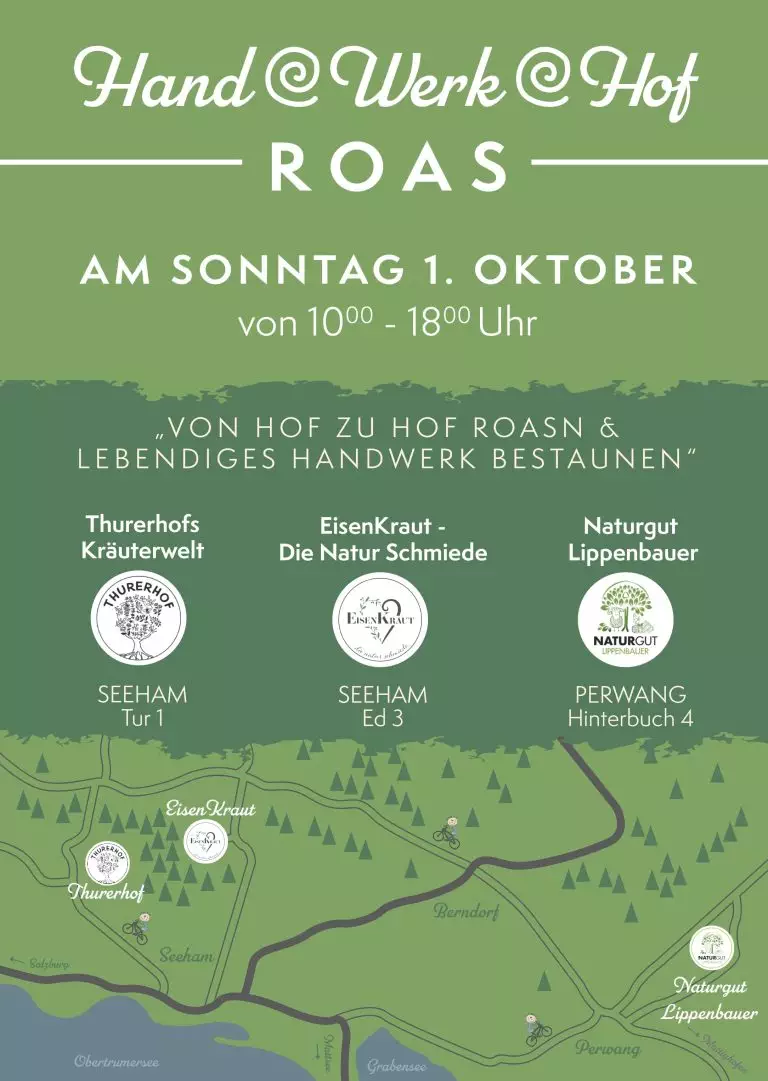 Read more about the article Hand-Werk-Hof Roas am 1. Oktober von 10:00  bis 18:00 Uhr